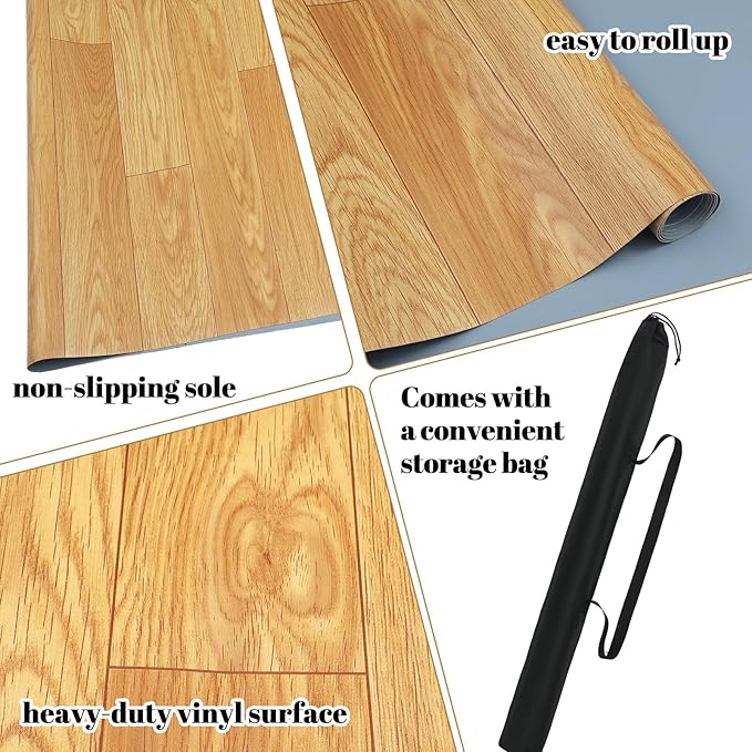 Portable Dance Floor Smooth Ballet Floor Vinyl Dance Mat - Image 3