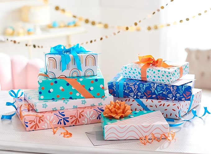 American Greetings 160 sq. ft. Reversible Wrapping Paper Bundle - Image 8