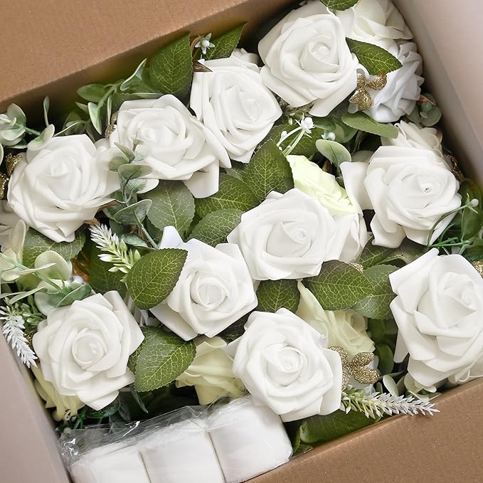 Wedding Aisle Decorations for Wedding Ceremony Set of 10 Pew Flowers for Church - Image 6