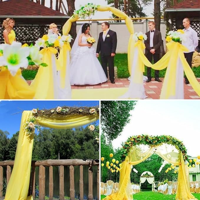 4 Panels Wedding Arch Draping Fabric 28" x 20Ft Curtain Backdrop Wedding Arch - Image 7