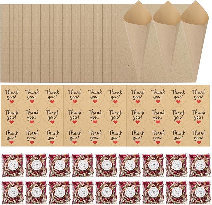 PATIKIL Dried Flower Confetti Cones - Image 8