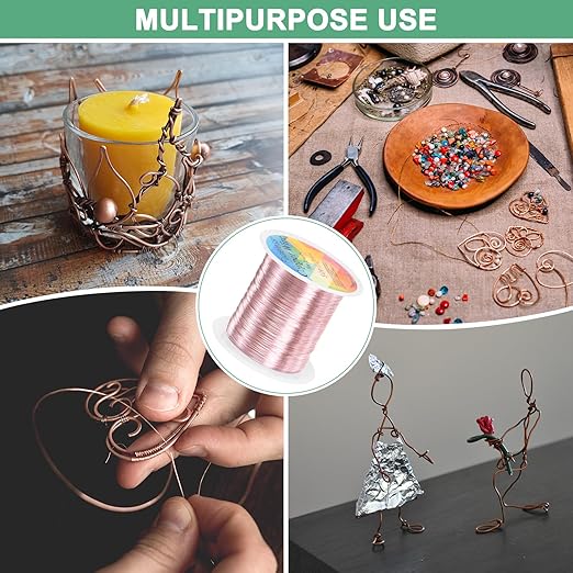 0.2mm Jewelry Wire, 32 Gauge 328FT Craft Wire Copper Beading Wire - Image 7