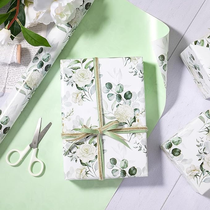 RUSPEPA Reversible Floral Wrapping Paper - Image 4