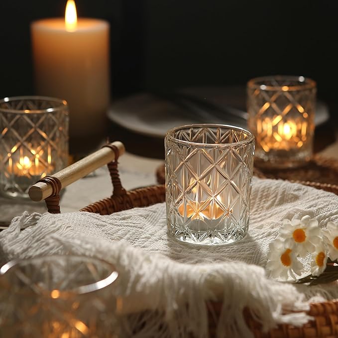 36 Pack Votive Candle Holders for Table Centerpieces, Home Decoration（Clear - Image 3