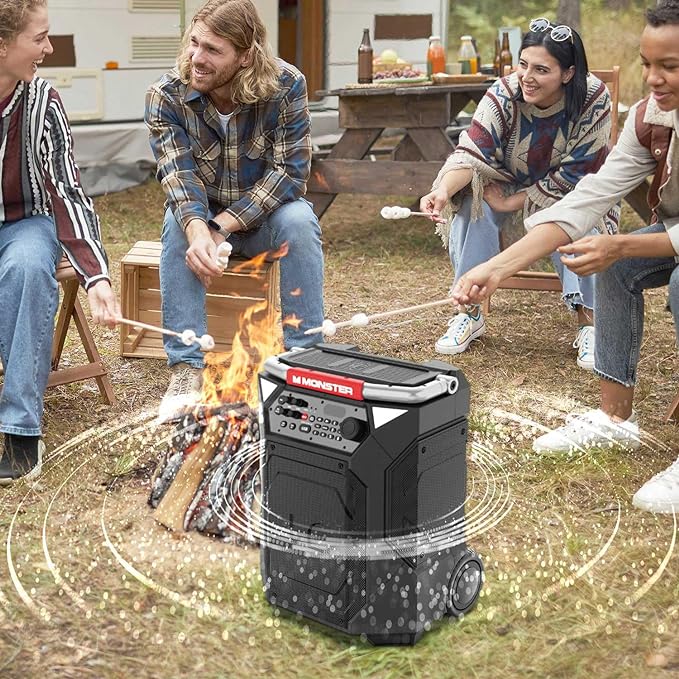 Monster Rockin’ Roller 360 Indoor/Outdoor Portable Bluetooth Speaker | Up to - Image 6