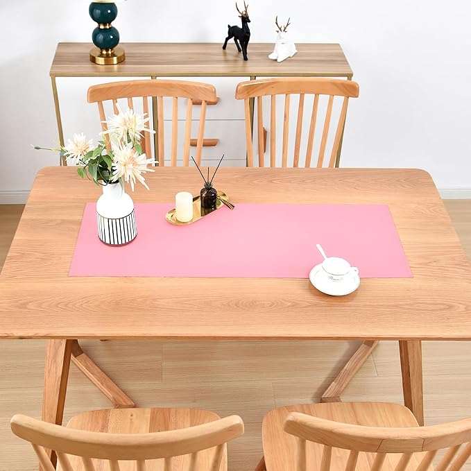 Farmhouse Pink Table Runner Small Short Table Runners 36 Inches Coffee Table - Image 7