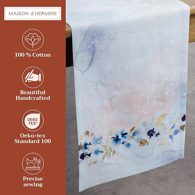 Maison d' Hermine Table Runner 100% Cotton Single Layer Table Runners 108 - Image 2