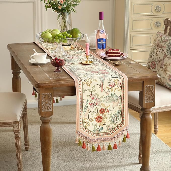 Velvet French Table Runner Farmhouse - Image 6