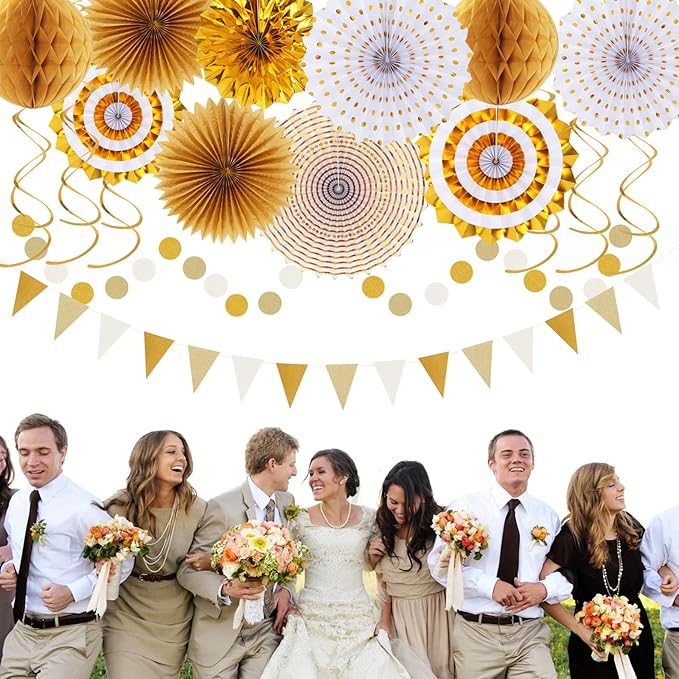 White Gold Bridal-Shower Engagement Party-Decorations - Image 7