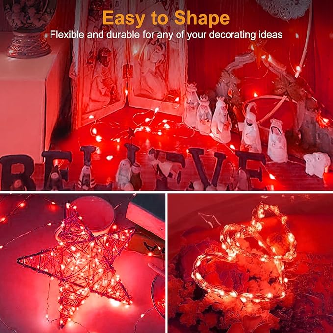 btfarm 12 Pack Fairy Lights Battery Operated, 7ft 20 Led Twinkle Lights String - Image 6