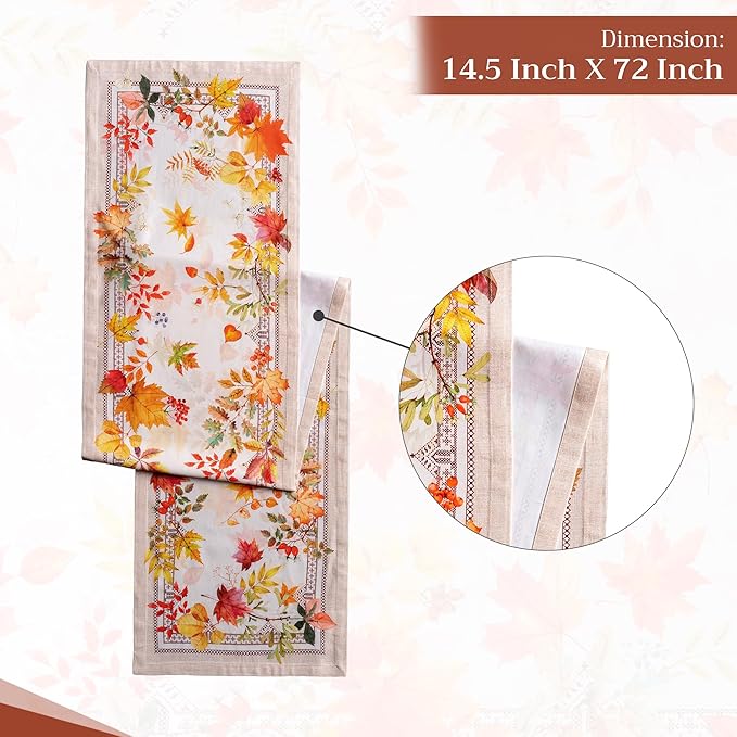Maison d' Hermine Table Runner 100% Cotton Single Layer Table Runners 72 inches - Image 4