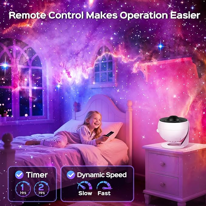 Galaxy Projector for Bedroom【Pro Max】, Upgraded 4K HD Planetarium Projector - Image 6