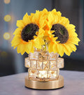 Sunflowers Lamp, Rechargeable Cordless Touch Lamp, 3-Colour Infinitely Dimming by AIHYING