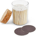 2" White Matches in a Jar + Striker Stickers Included | 100 Classy White Tip by ThankfulGreetings