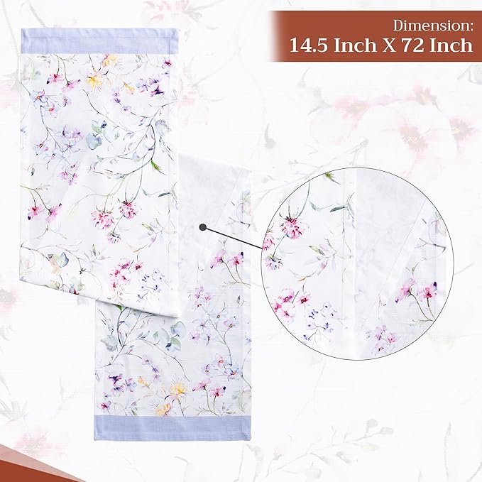 Maison d' Hermine Table Runner 100% Cotton Single Layer Table Runners 72 inches - Image 4