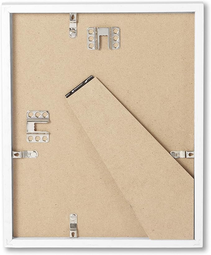 Opposite Wall - 8x8 in - White Solid Oak Wood Picture Frame - Lightweight - Image 2