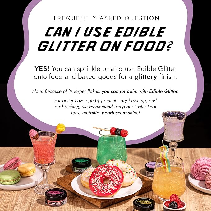 MONÉGASQUE Lavender Purple Edible Glitter - Image 4