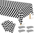 QZYL 4Pack Plastic Table Cloth Disposable by QZYL