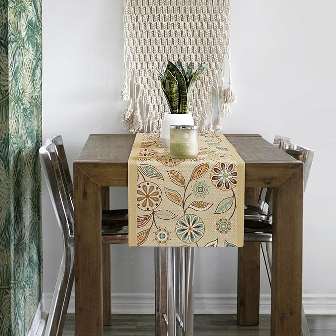 Snycler Table Runner Boho Table Runners Vintage Elegant Farmhouse Table Center - Image 4