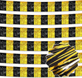 6 Pack 10 Ft Black and Gold Foil Fringe Garland Metallic Streamers Tinsel by LANTIANCHEN