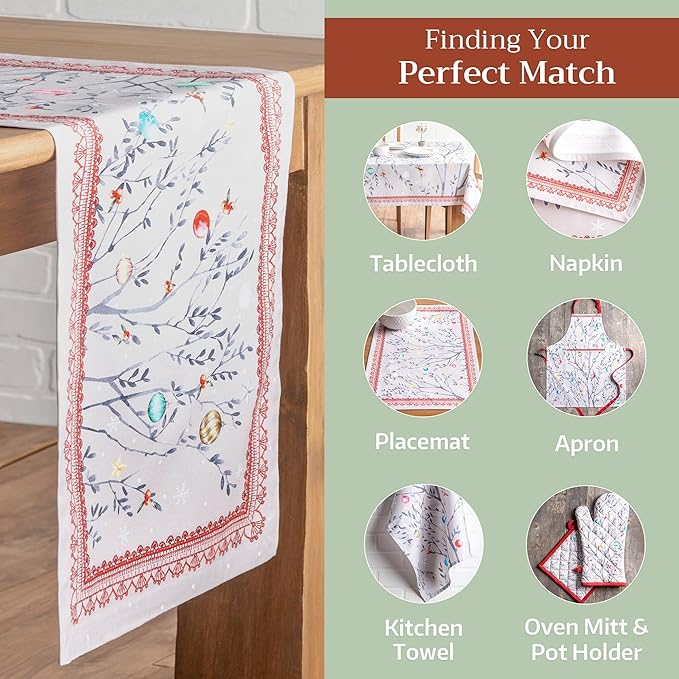 Maison d' Hermine Table Runner 100% Cotton Single Layer Table Runners 72 inches - Image 5