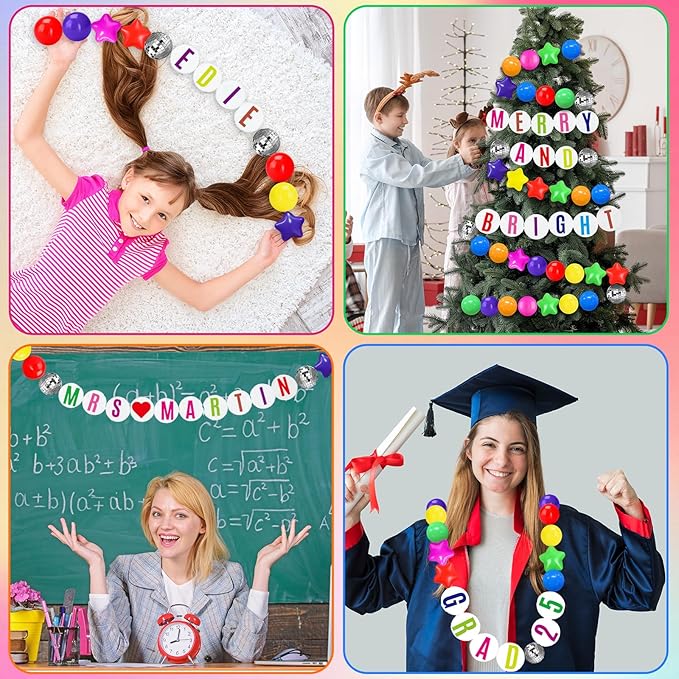 Giant Friendship Bracelet Garland Kit, DIY Birthday Banner - Image 6