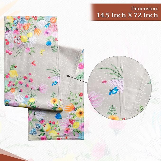 Maison d' Hermine Table Runner 100% Cotton Double Layer Table Runners 72 inches - Image 4