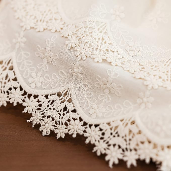 Inicia Cotton Lace Table Runner 12 × 86 inch Embroidered - Image 3