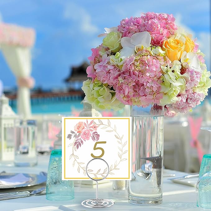 26Pcs Place Card Holder, Table Number Holders, Wire Picture Holder, Small Size - Image 3