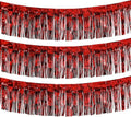 Thick 10 Feet by 15 Inch Red Foil Fringe Garland by Blukey