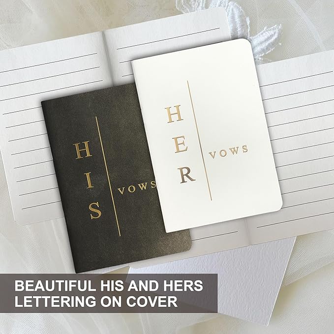Wedding Vow Books His and Hers, Wedding Registry Gifts Ideas - Image 2