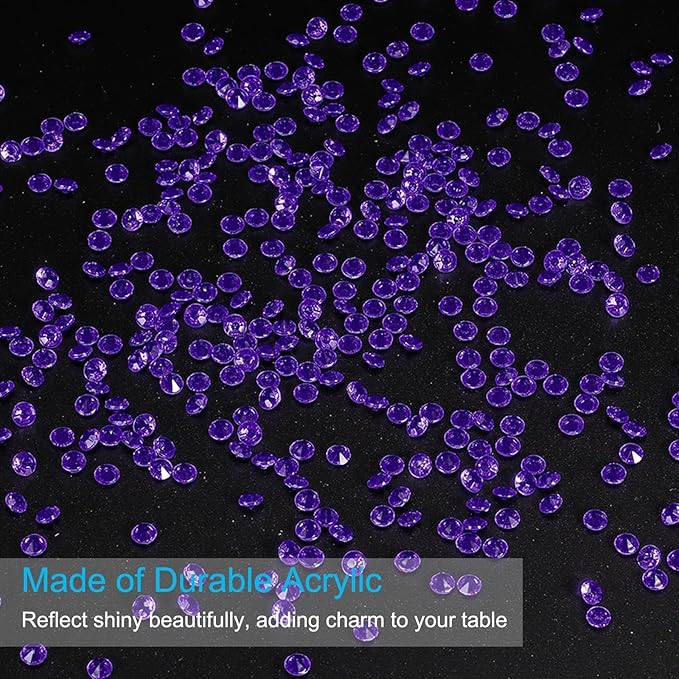 PATIKIL 10000 Pcs Wedding Table Scatter Confetti Crystals 4.5mm Acrylic - Image 3
