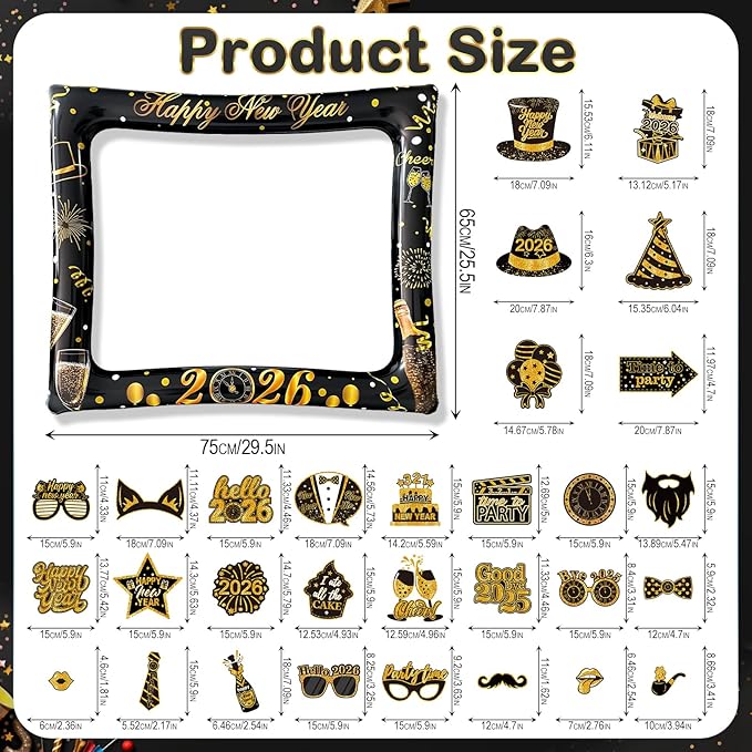 2026 New Year Photo Booth Inflatable Frame Kit - Image 7