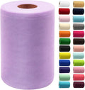 Lavender Tulle Fabric Rolls 6 Inch by 100 Yards Fabric Spool Tulle Ribbon by IONTACH