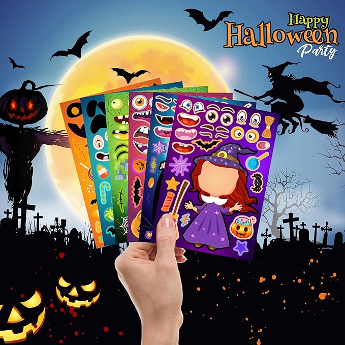 24 Sheets Halloween Stickers, Make Your Own Halloween Stickers - Image 3