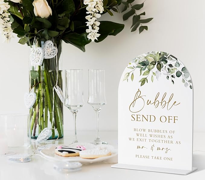 Bubbles for Wedding Send Off, Marriage Signs for Ceremony and Reception - Image 3