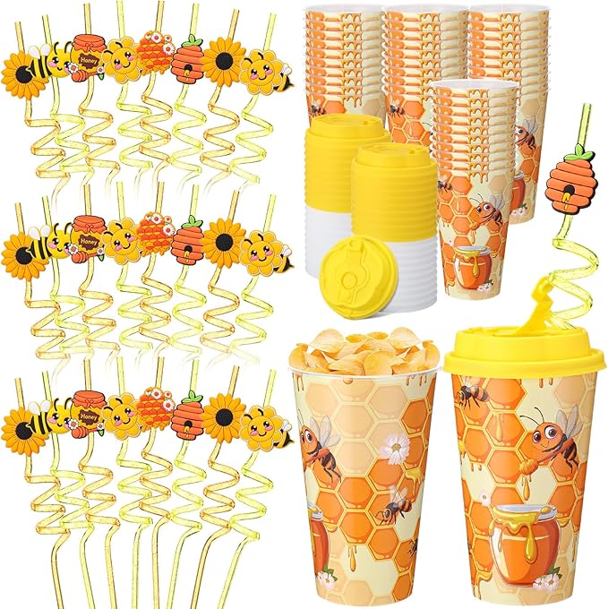 Yungyan 24 Sets Honey Bee Party Favors Goodie Cups by Yungyan