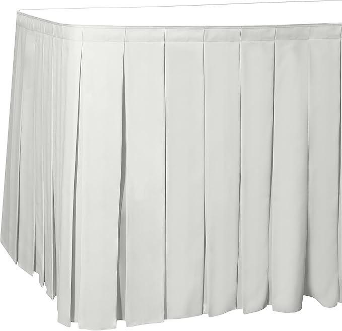 Ultimate Textile Pleat Polyester Fabric Table Skirt by UltimateTextile