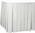 Ultimate Textile Pleat Polyester Fabric Table Skirt by UltimateTextile