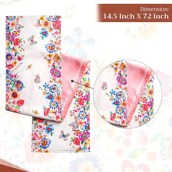 Maison d' Hermine Table Runner 100% Cotton Double Layer Table Runners 72 inches - Image 4