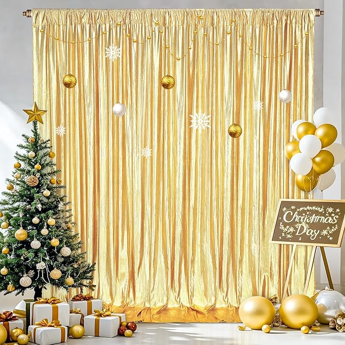 Gold Backdrop Background Party Decortaions by MoKoHouse