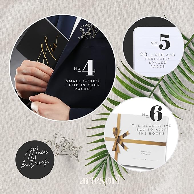 ARTESORI Wedding Vow Books His & Hers - Image 5