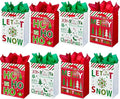GITMIWS 12 Pack Christmas Paper Gift Bags by GITMIWS