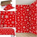 4.5x 100 Feet Roll of Christmas Plastic Tablecloth Decorations, Disposable by JectivsPartyDecorations