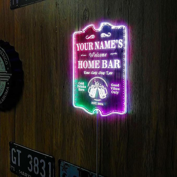 ADVPRO Personalized Your Name Home Bar RGB Dynamic Glam LED Sign - Image 4