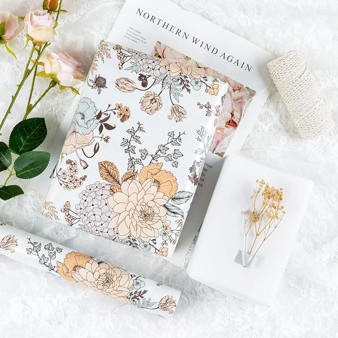 WRAPAHOLIC 30 Inch Jumbo Floral Wrapping Paper - Image 6