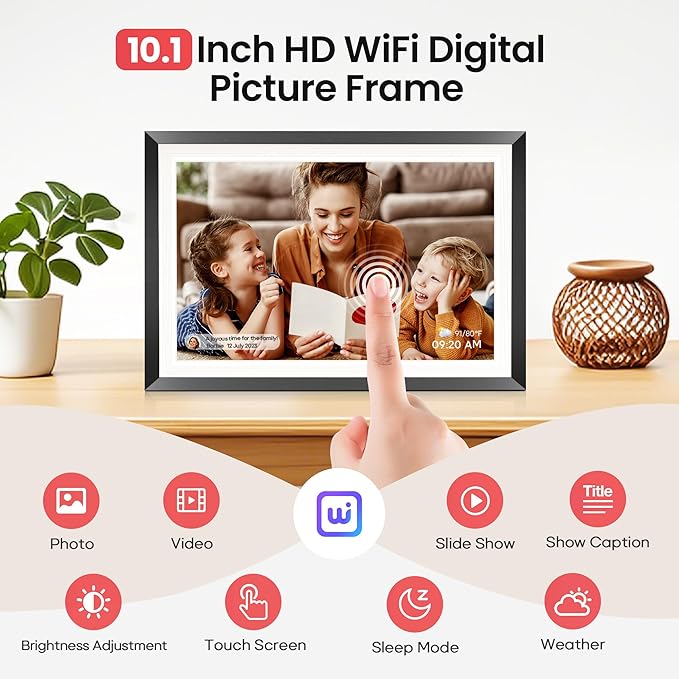 RCA 10.1” WiFi Digital Picture Frame, Electronic Photo Frames 32GB Storage - Image 3