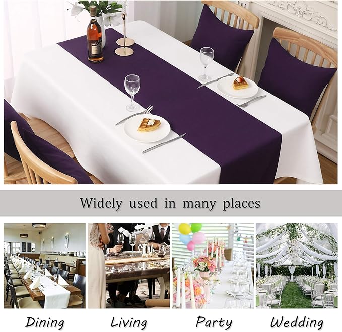 DUALIFE Plum Purple Table Runner - Image 7