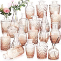 20 Pcs Glass Bud Vase Set Small Vintage Flower Vase in Bulk by Inbagi