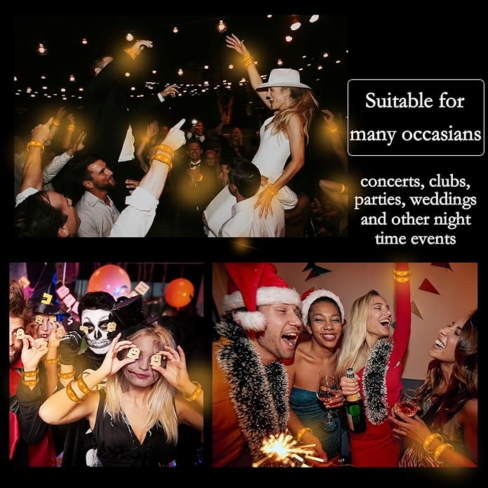 100 Pcs LED Bracelets Sound Activated - Image 4